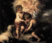MURILLO, Bartolome Esteban Infant Christ Offering a Drink of Water to St John Germany oil painting artist